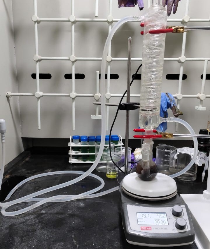 Acid leaching/solvent extraction and fume hood